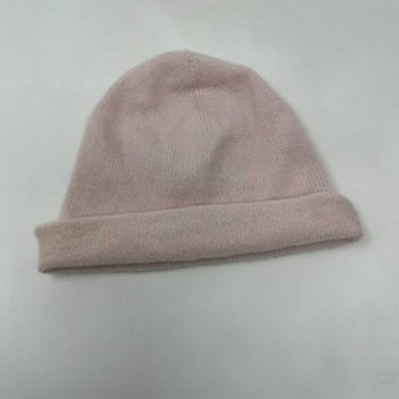Joie Cashmere Beanie Hat Blush - Picture 3 of 4